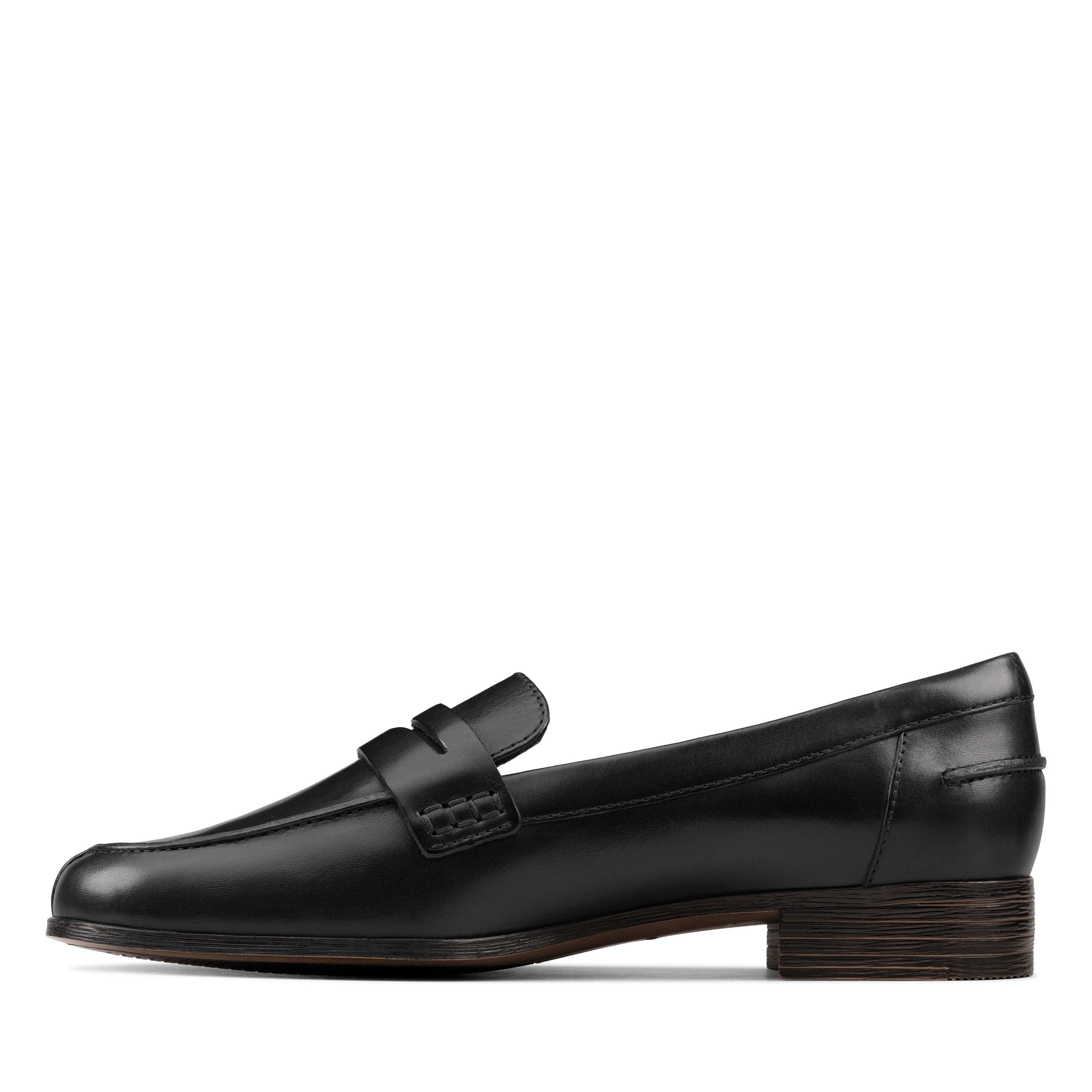 Clarks Hamble Loafer Black Leather Loafers,slip On