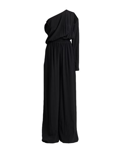 Woman Jumpsuit Black Size 2 Acetate, Silk