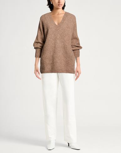 Woman Sweater Light brown Size 4 Alpaca wool, Merino Wool, Polyamide, Elastane
