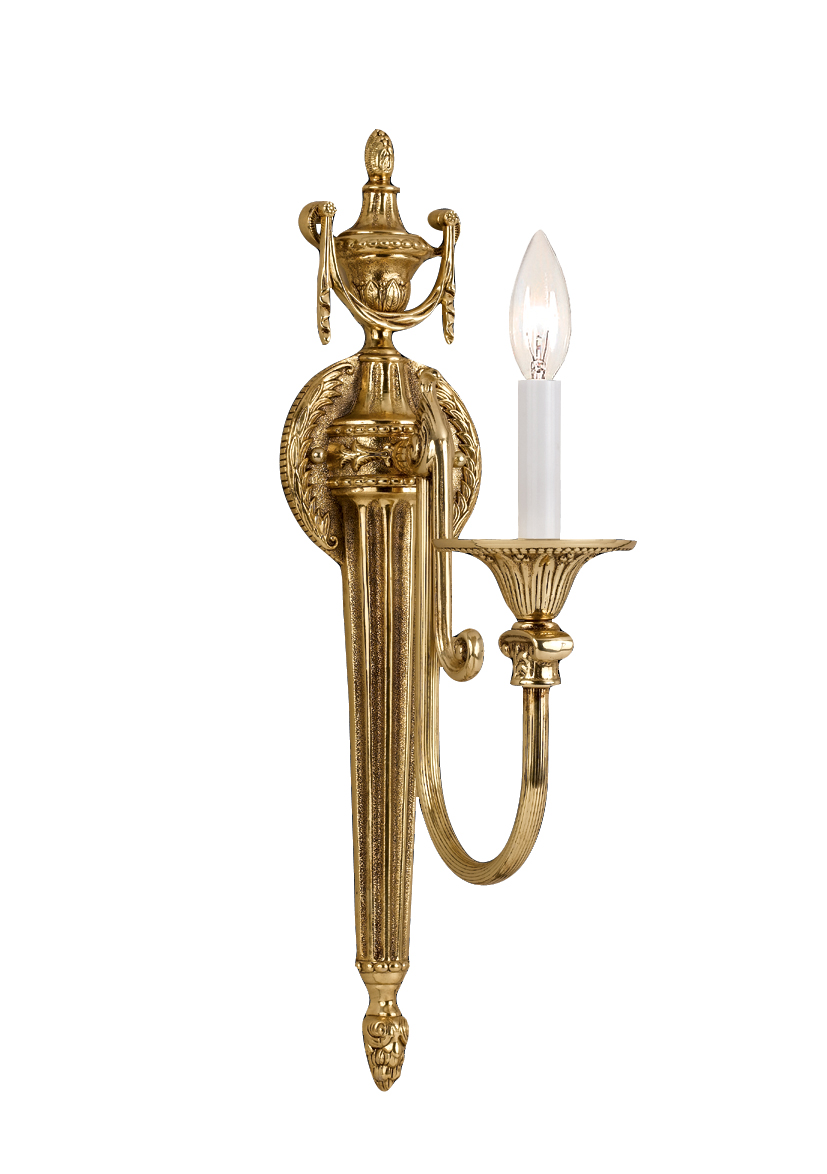 Olde Brass Wall Sconce from the Langley Collection