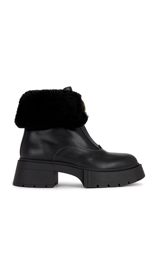 Coach Leah Platform Shearling Zip Bootie in Black. 9.5. Also , 6, 6.5, 7, 7.5, 8, 8