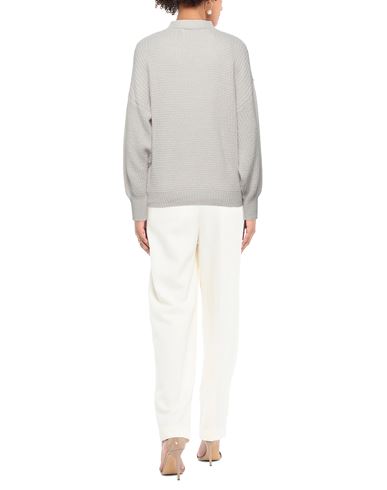 N. o.w. Andrea Rosati Cashmere Woman Turtleneck Light grey Size L Cashmere