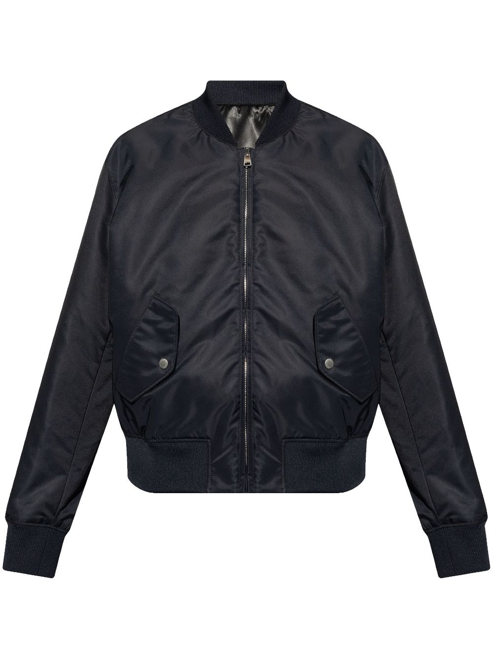 Logo-embroidered bomber jacket - Blue