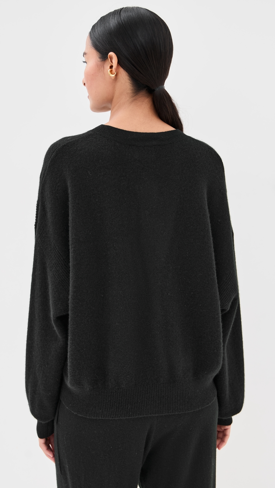 Cashmere Modena Brushed Sweater Black M
