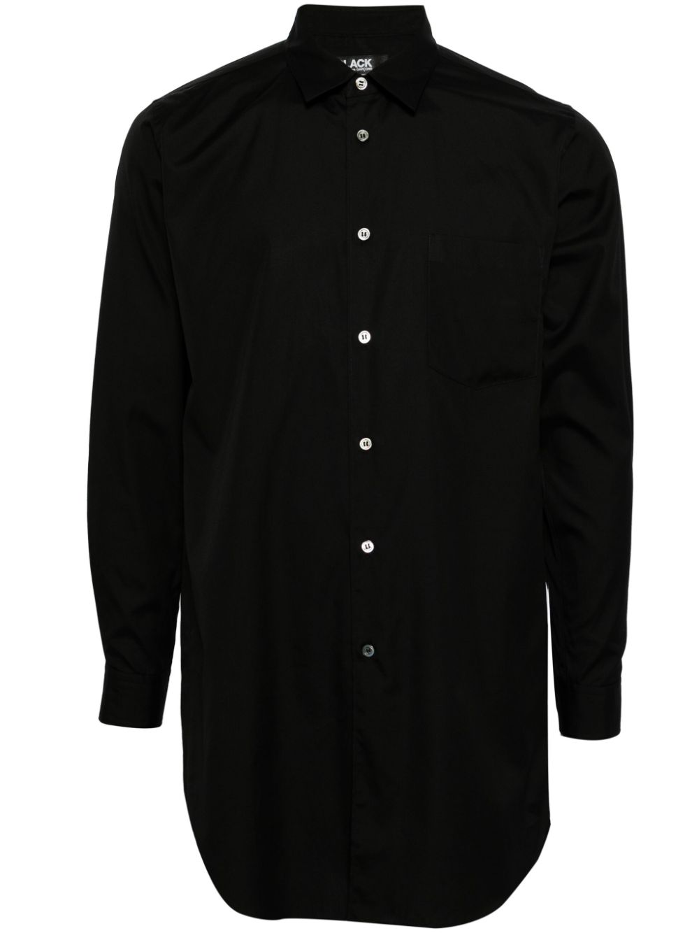 Classic-collar cotton shirt