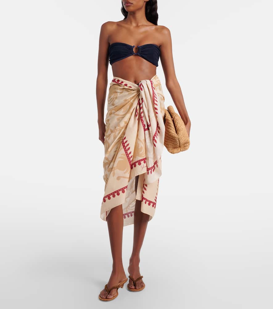 Prismatic Flow cotton beach cover-up