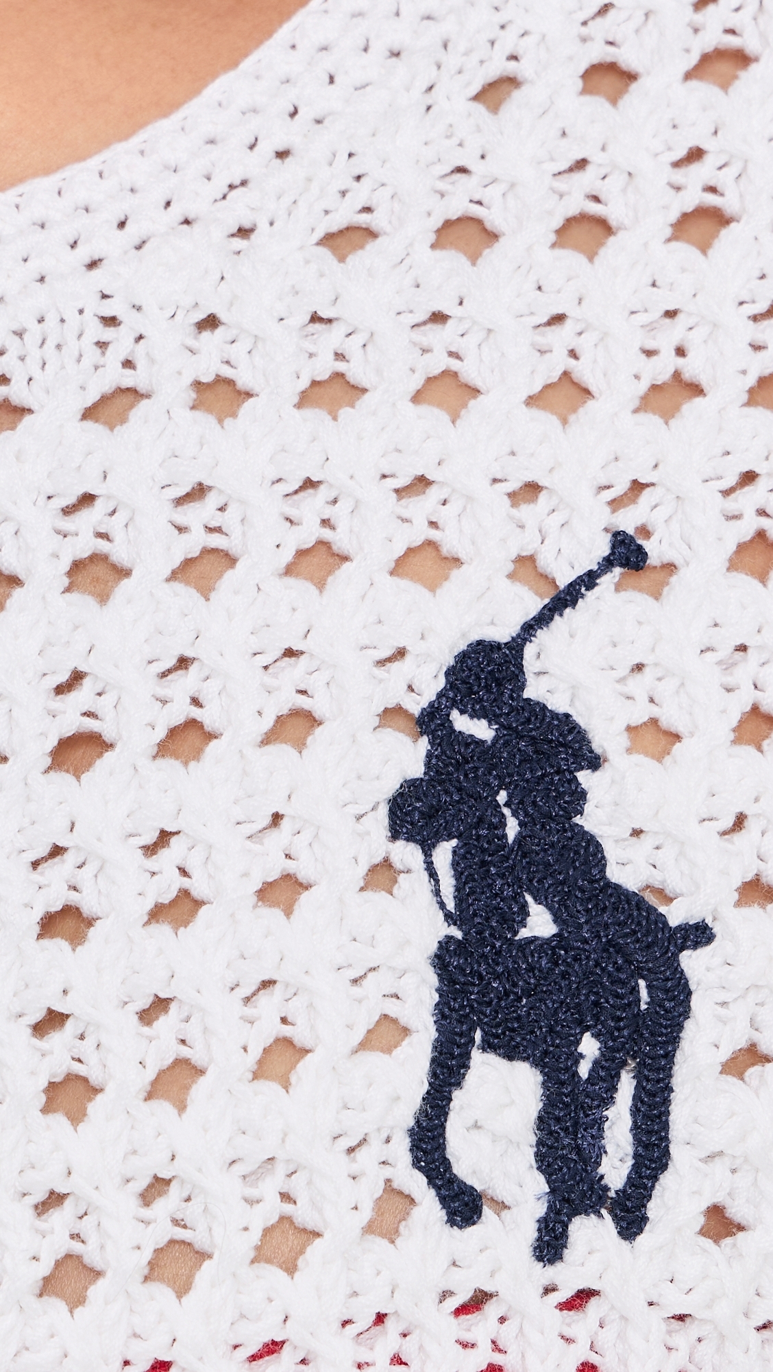 Big Pony Crochet Cardigan White