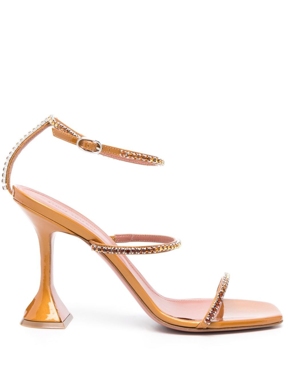 Gilda crystal-embellished sandals - Brown