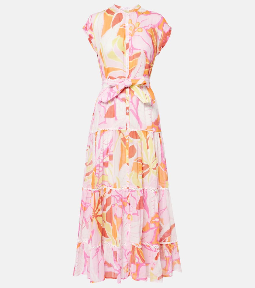 Kora printed cotton midi dress