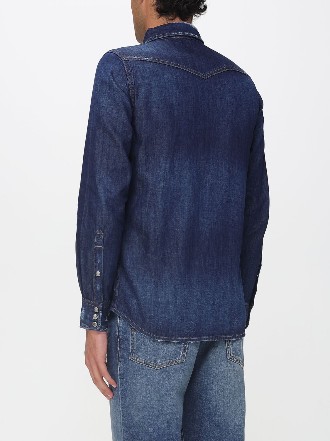 Shirt Men color Denim