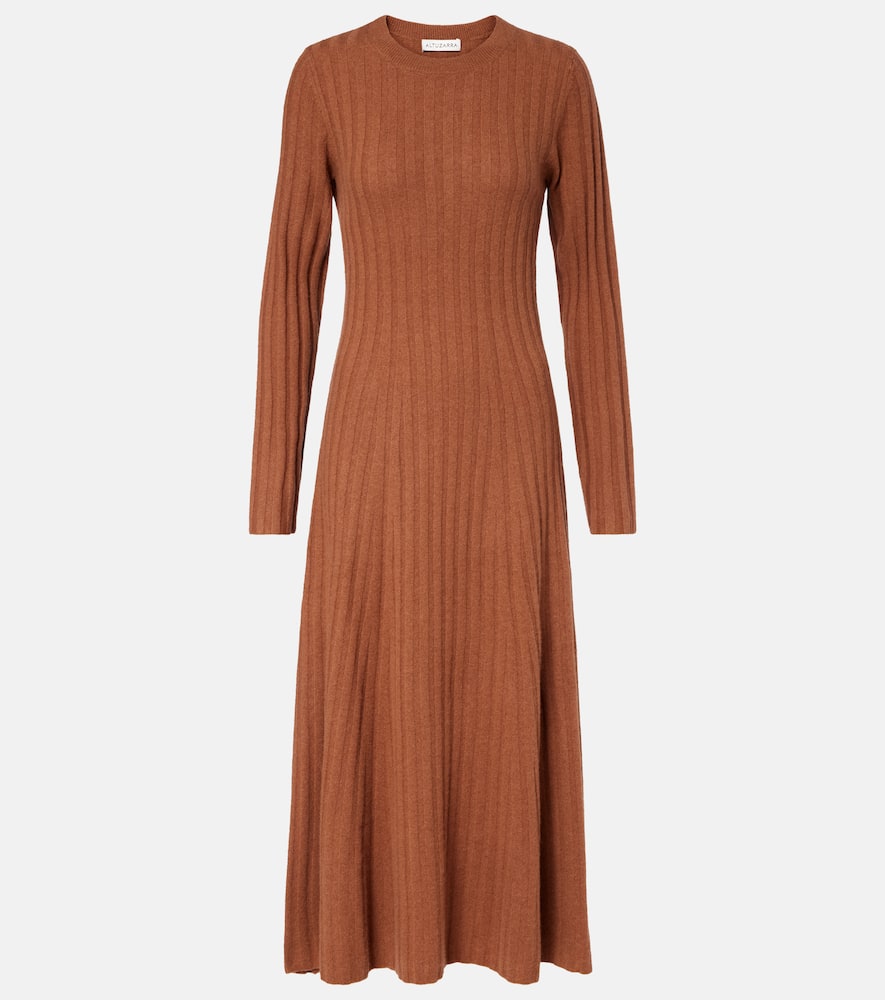 Gia ribbed-knit wool and cashmere maxi dress