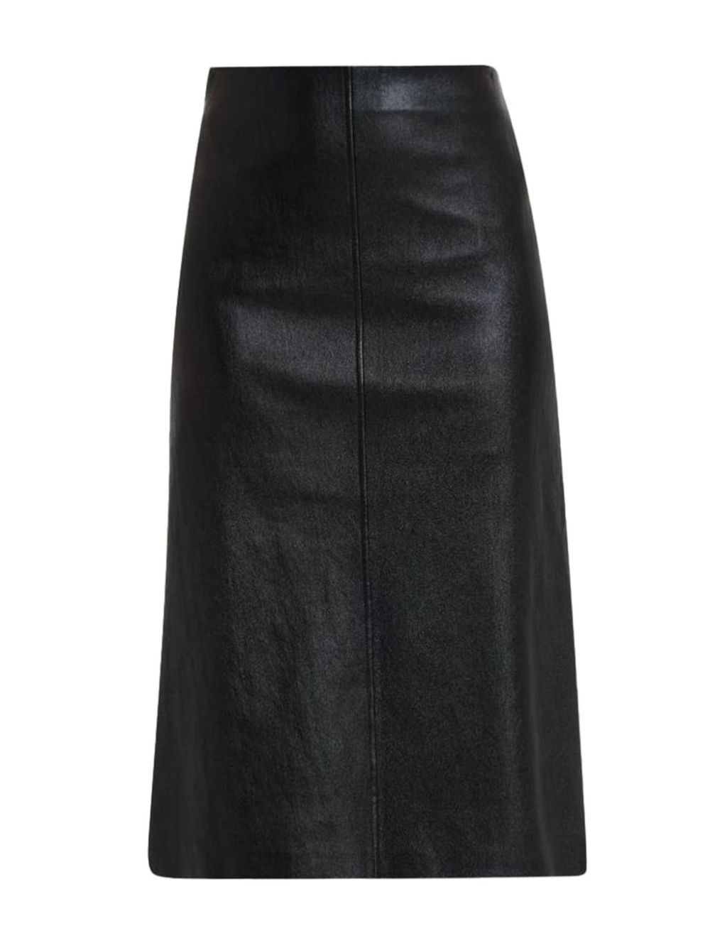 Leather pencil skirt - Black