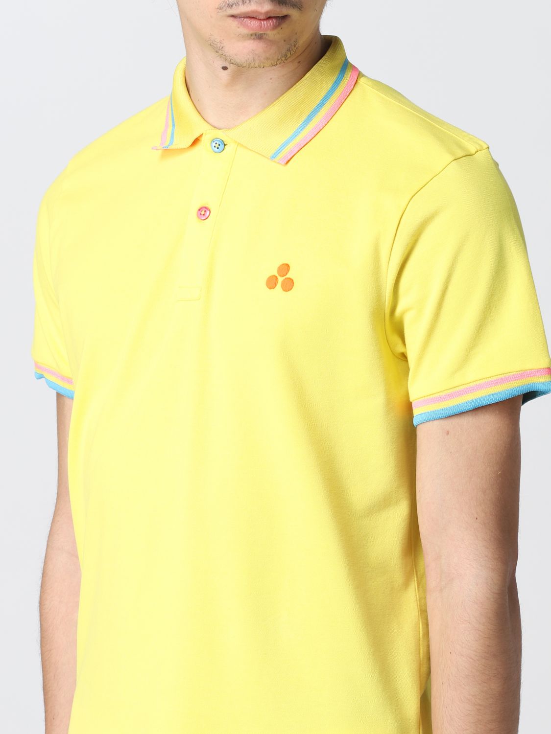 Polo Shirt Men colour Yellow