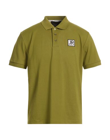 Man Polo shirt Military green Size XL Cotton