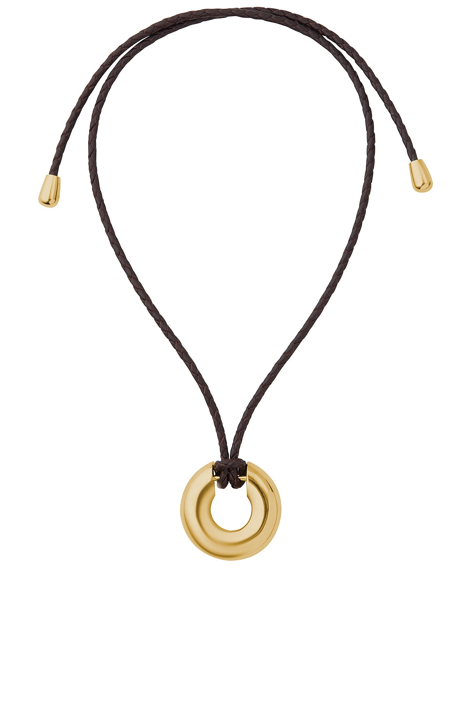 Eliou Charlie Necklace in Gold - Metallic Gold. a