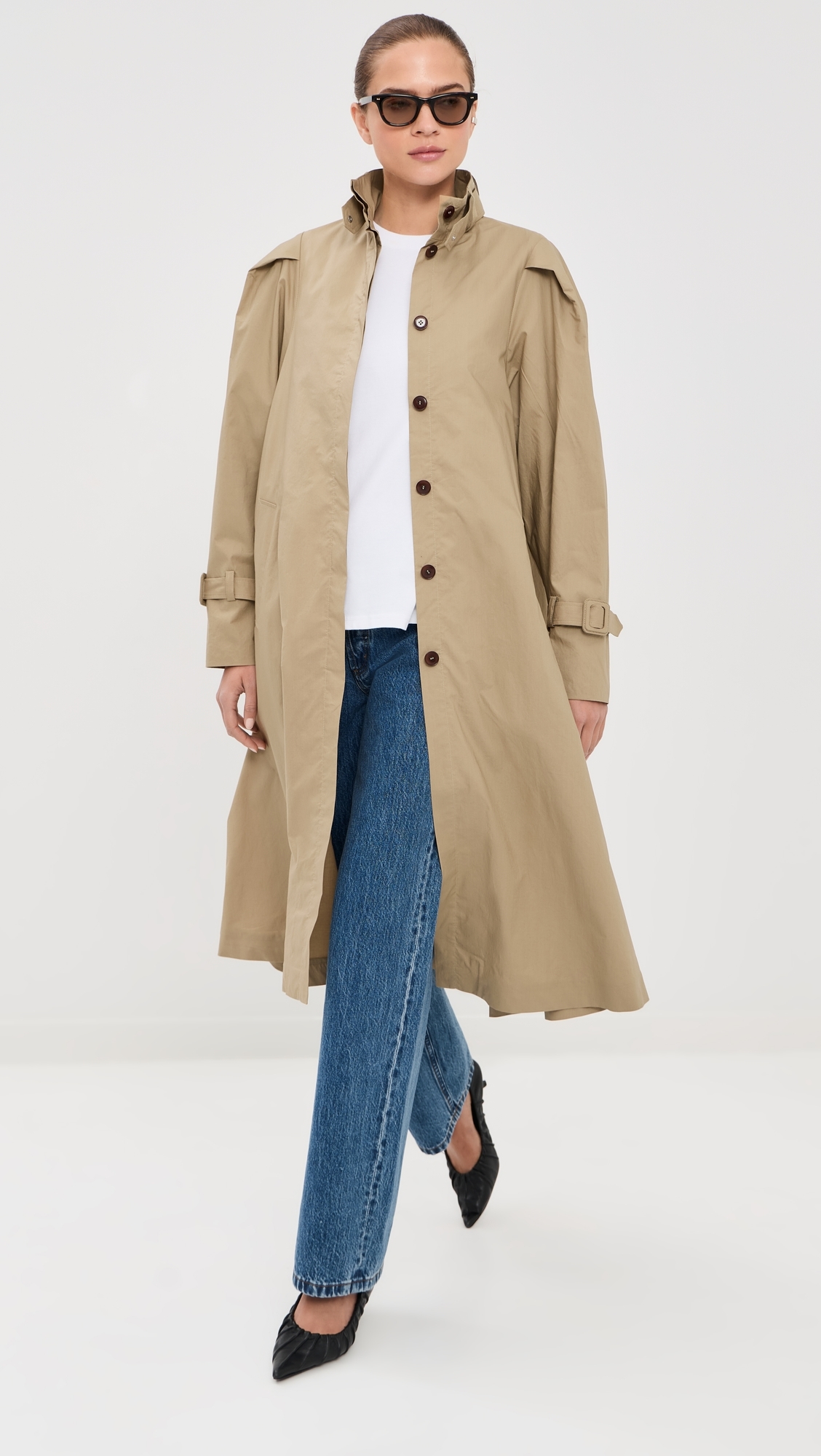 Chet Light Cotton Trench Coat Barley