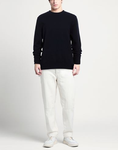 Man Sweater Navy Size L Virgin Wool, Polyamide