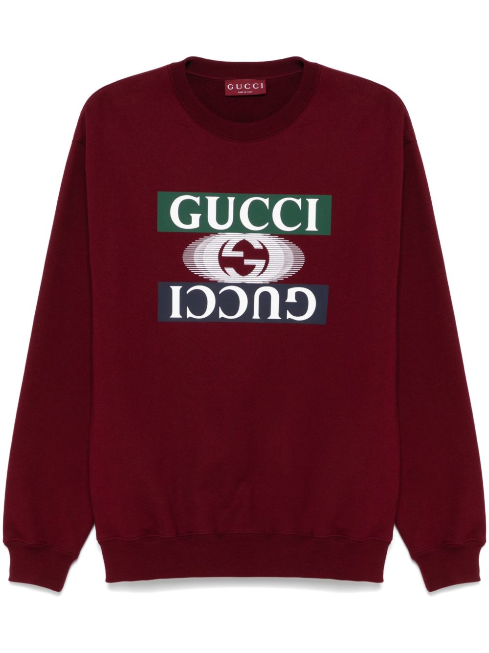 Printed cotton sweatshirt - Red