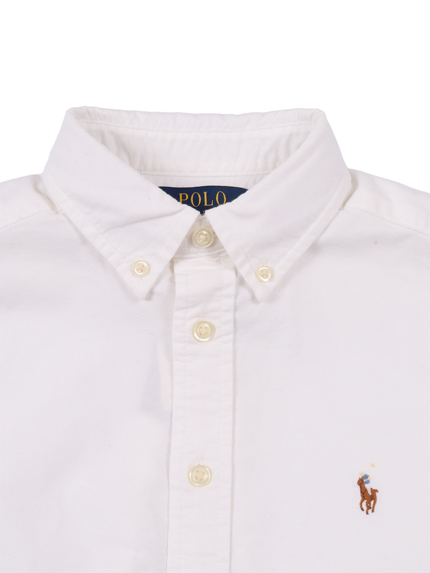 LS BD-TOPS-SHIRT White Cotton