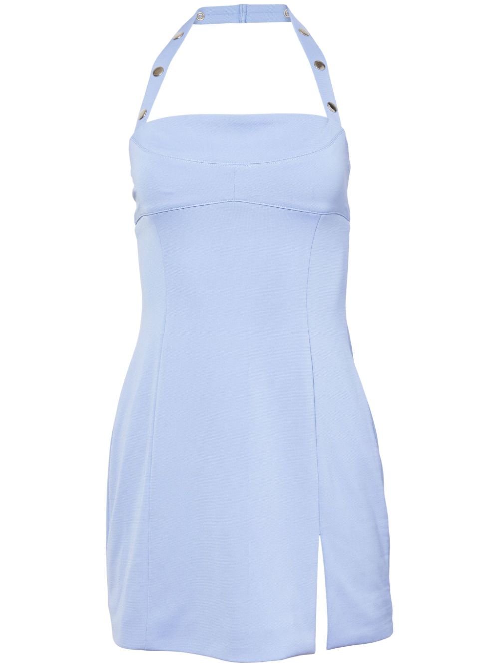Apron halterneck minidress - Blue