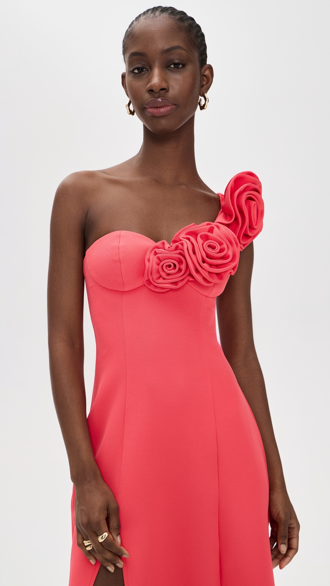 Flores Midi Dress Berry