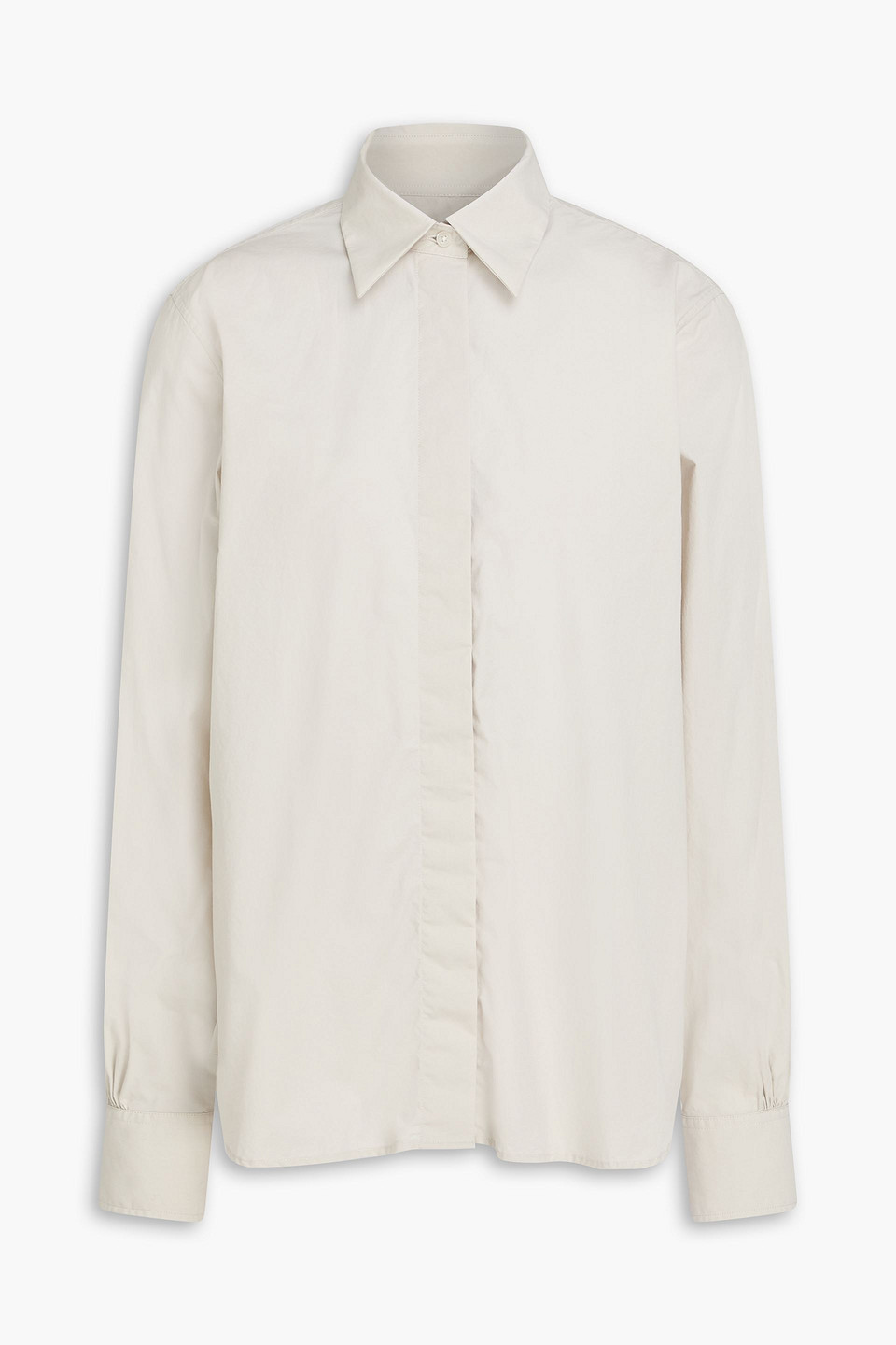Faye cotton-poplin shirt - Gray - S