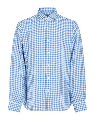 Man Shirt Azure Size 15 ¾ Cotton