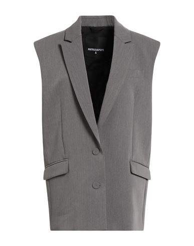 Woman Blazer Grey Size 2 Polyester, Viscose, Elastane