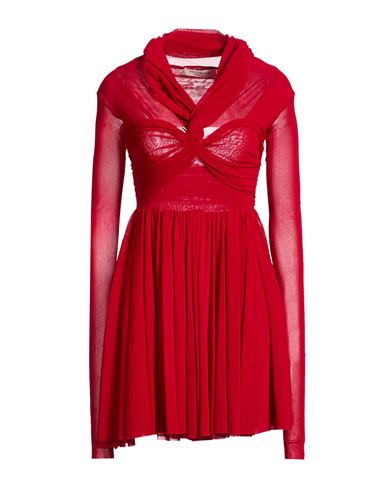 Woman Mini dress Brick Size 6 Polyamide