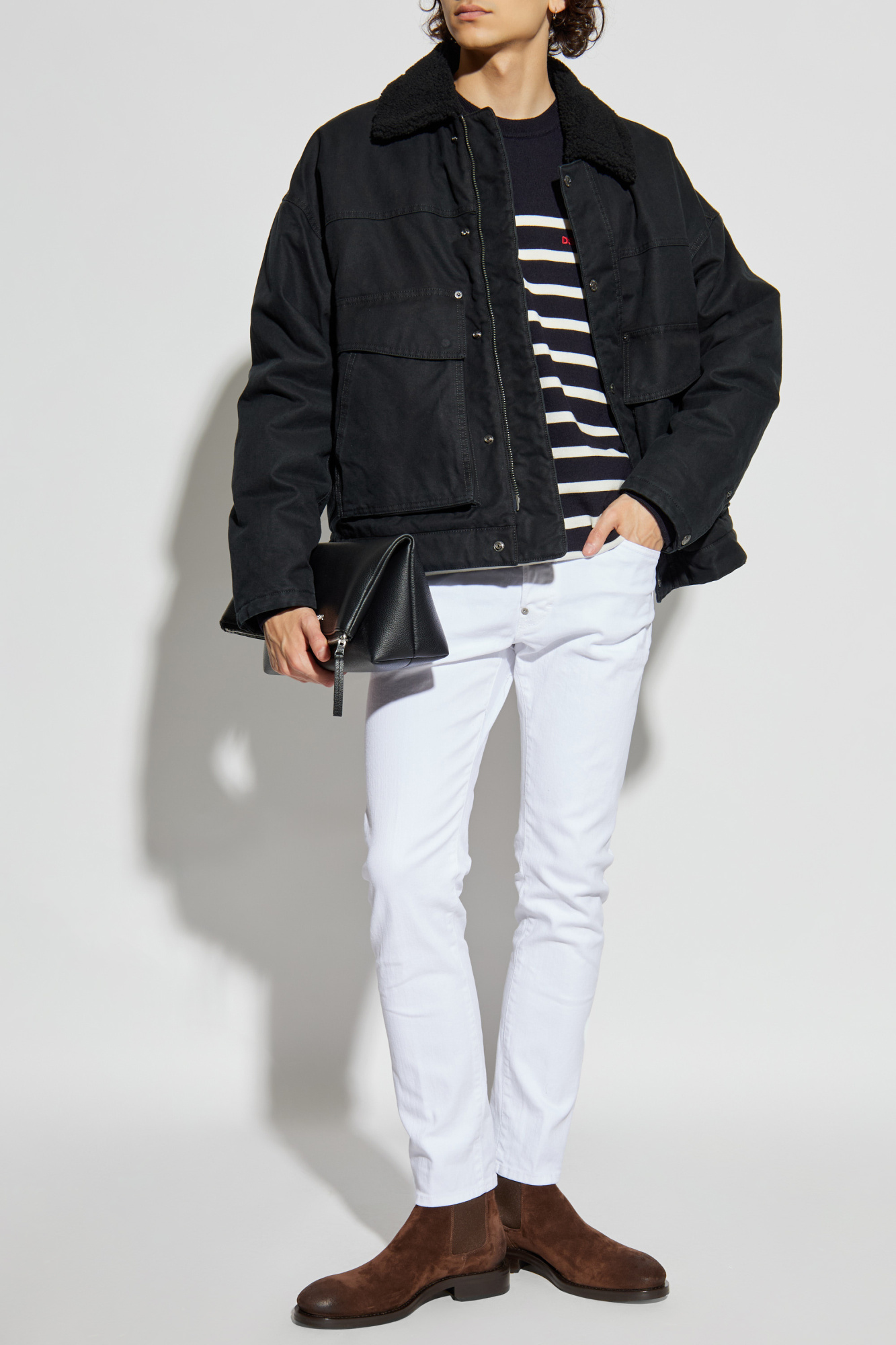 `Skater` Jeans, Men's, White