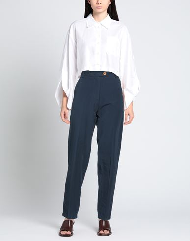 Woman Pants Midnight blue Size 8 Cotton