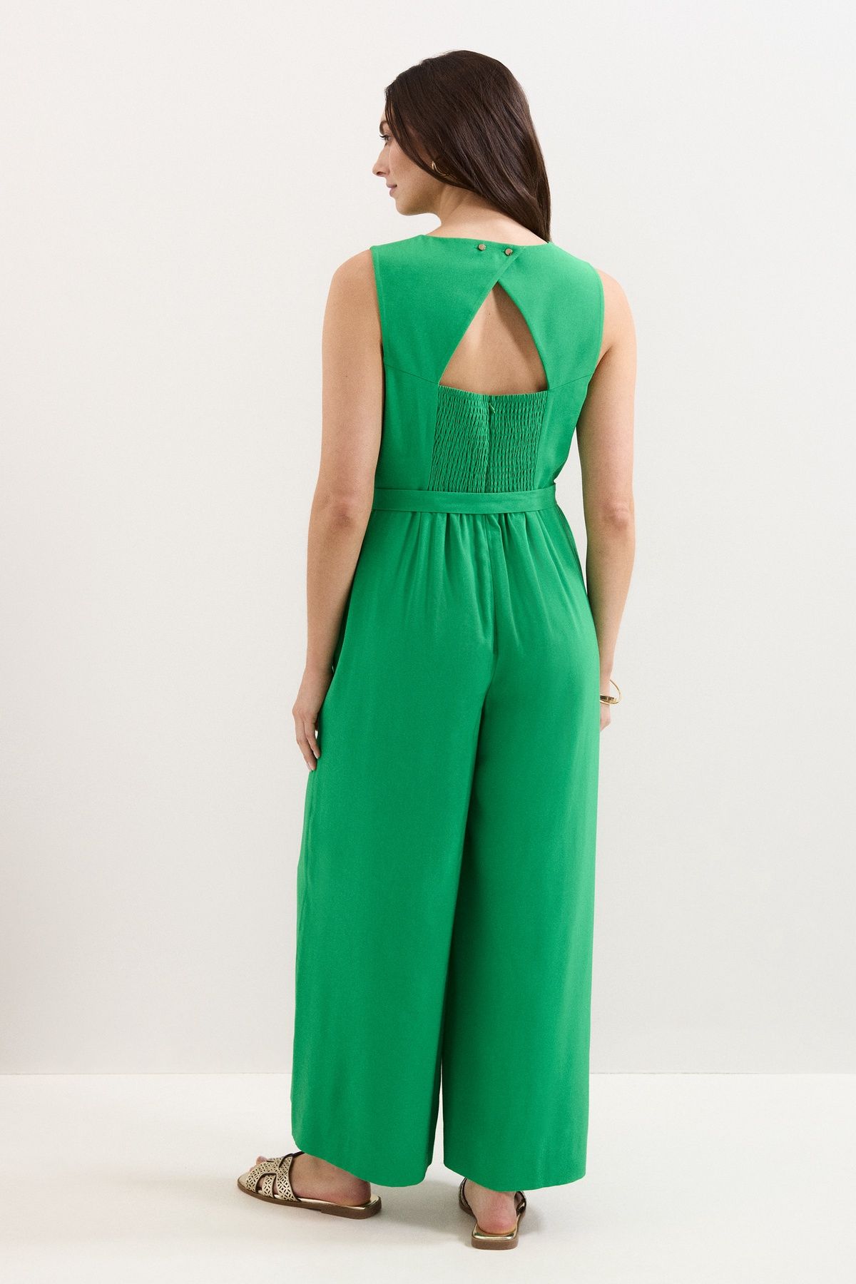 Phase Eight Marta Wide Leg Jumpsuit In Emerald