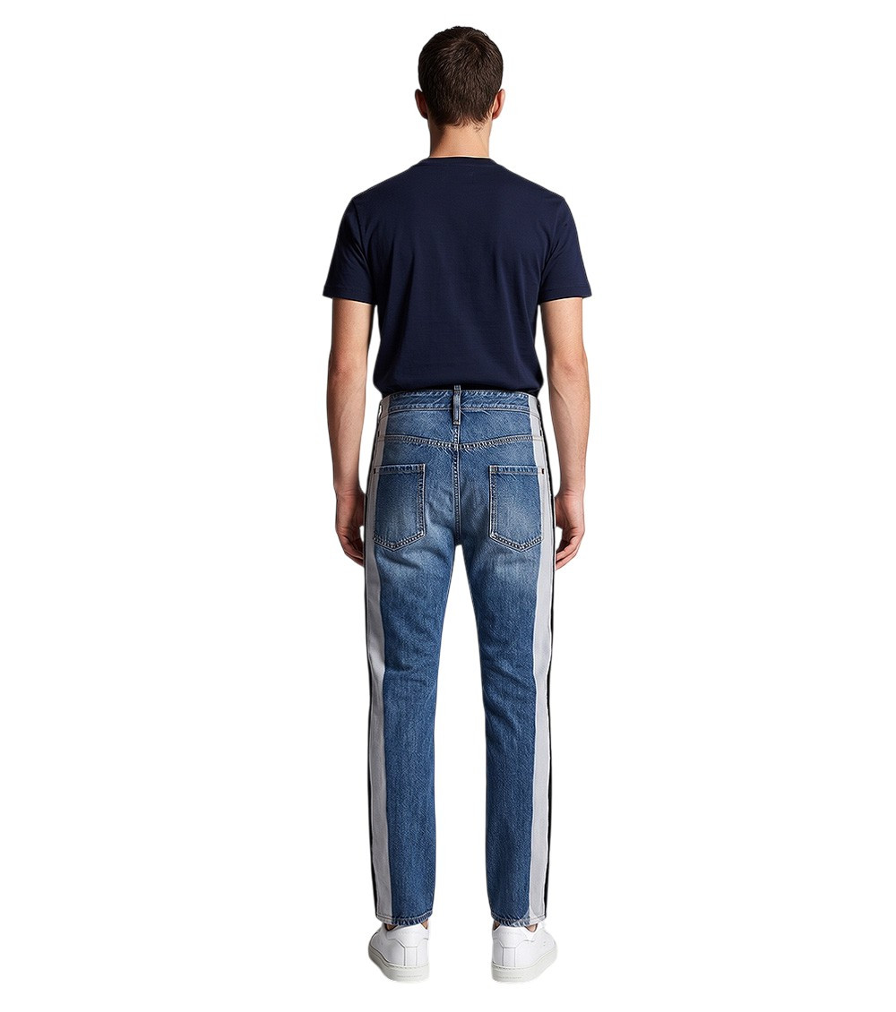 Navy Blue Mid Rise Jeans