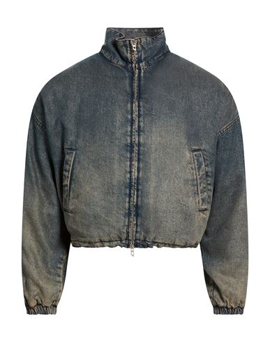 Man Denim outerwear Blue Size L Lyocell