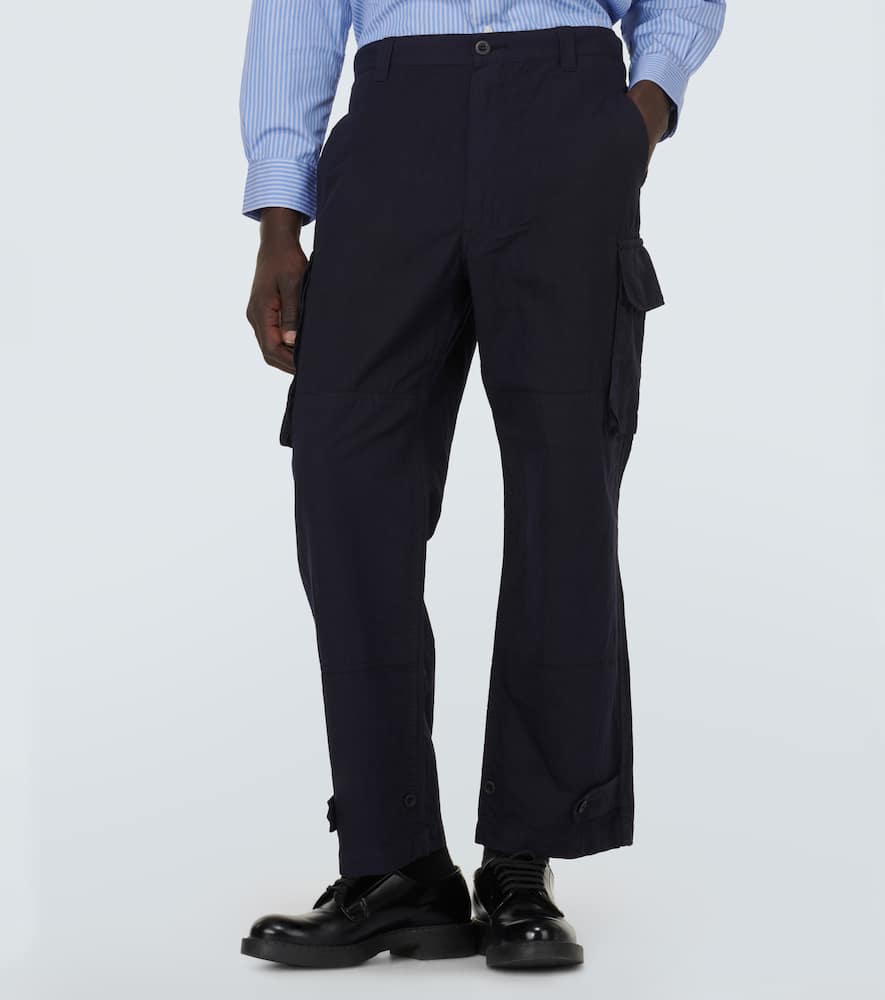 Comme des Garçons Homme Cotton and linen cargo pants