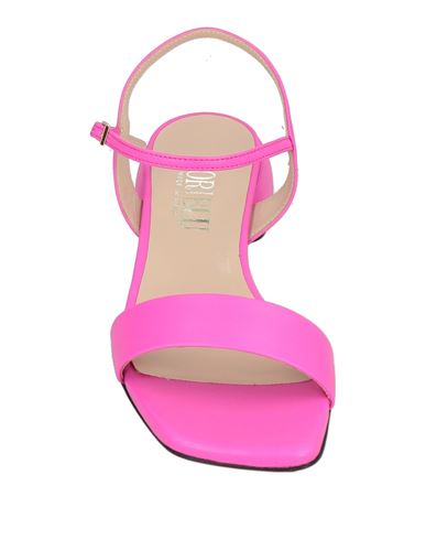 Woman Sandals Fuchsia Size 6 Leather