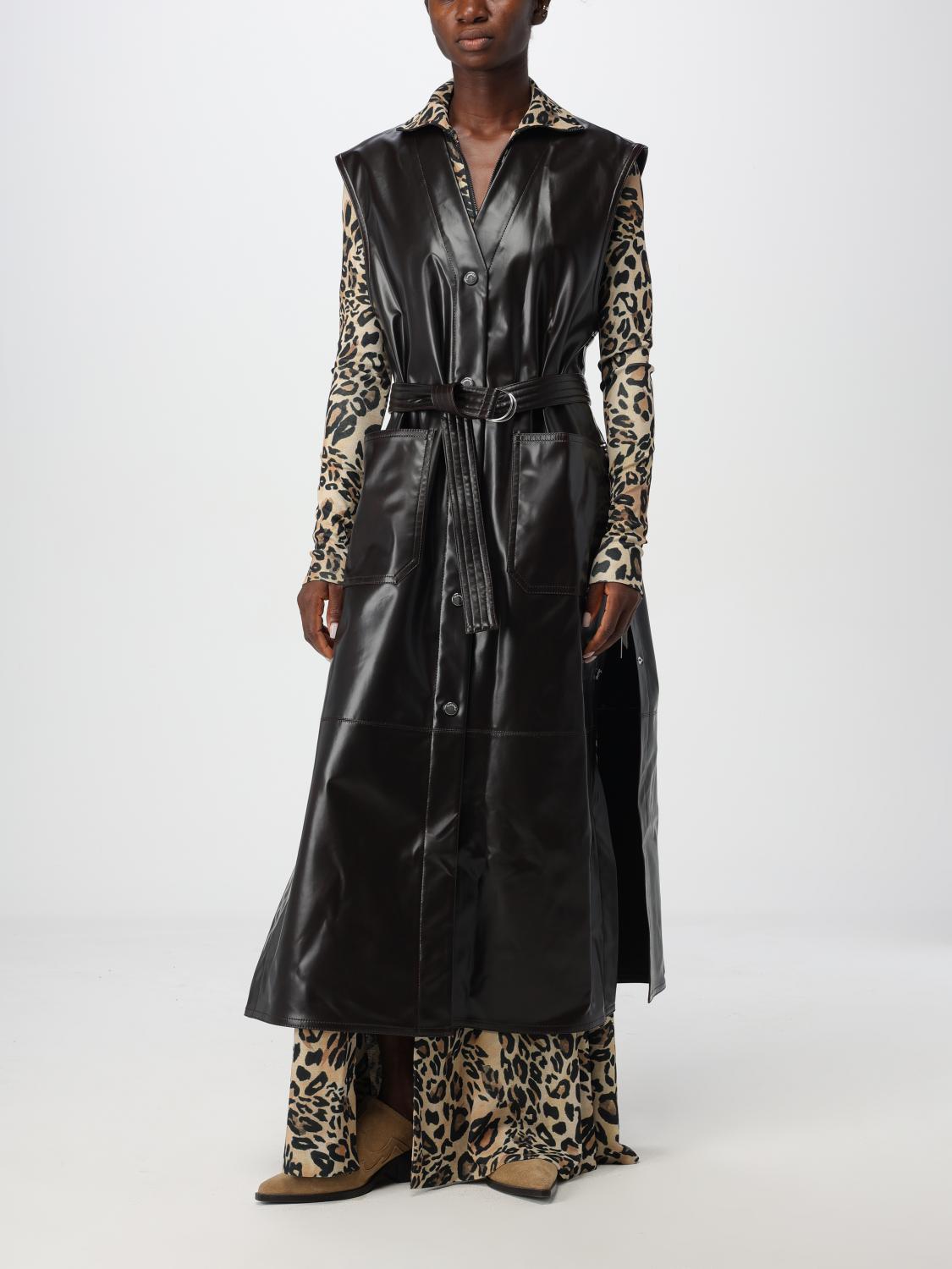 Leopard-print zip-up maxi dress - Neutrals