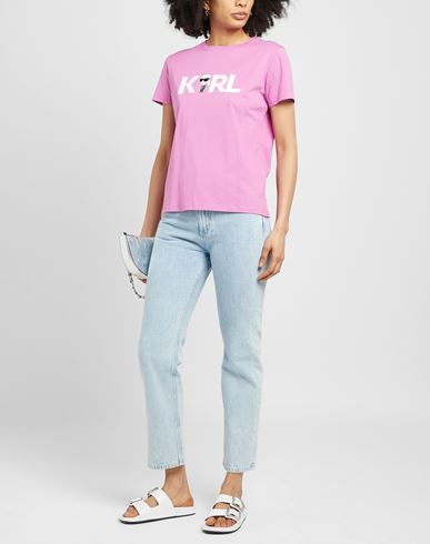 Ikonik 2.0 Karl Logo T-shirt Woman T-shirt Mauve