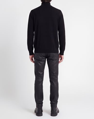 Man Sweater Black Size XL Cotton, Merino Wool