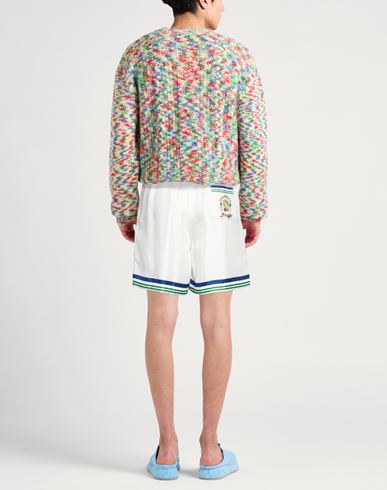 Man Shorts & Bermuda Shorts White Size S Silk
