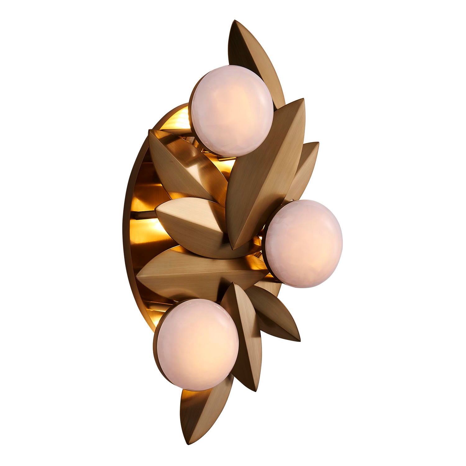 Winter Brass LED Wall Sconce from the BLUSH Collection