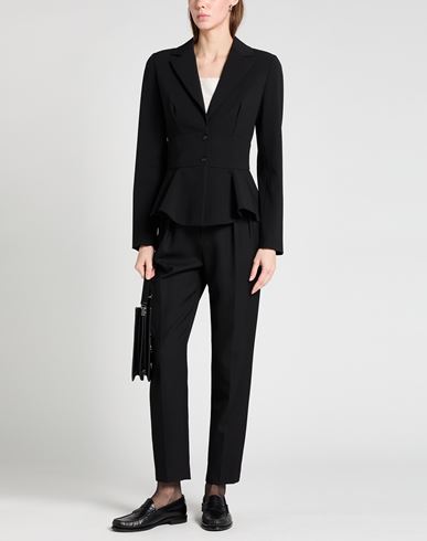 Woman Blazer Black Size 10 Polyester, Wool, Elastane