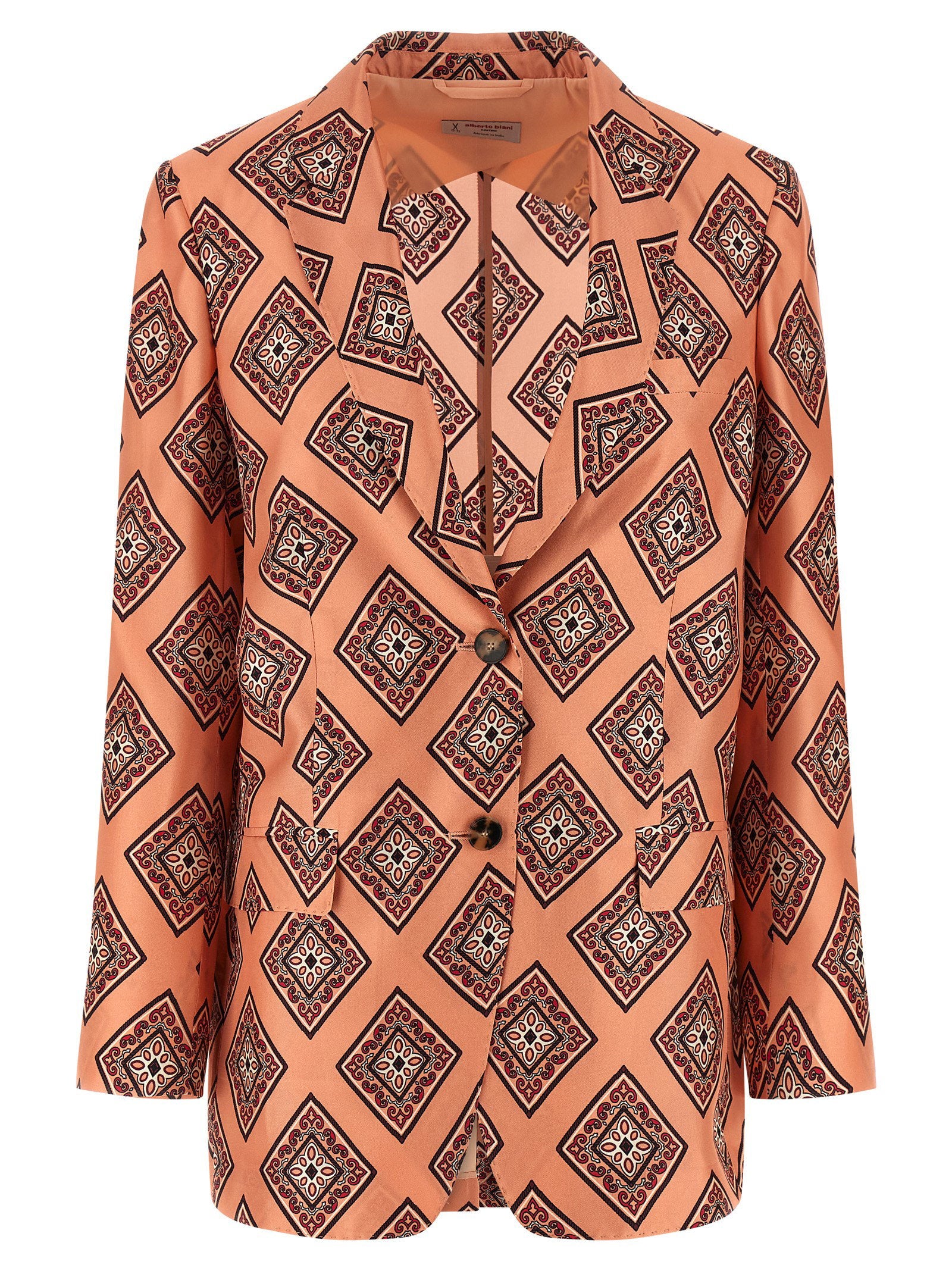 Tie Print Blazer