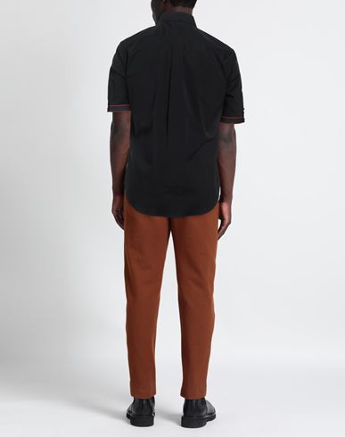 Man Shirt Black Size 16 Cotton, Elastane, Polyester