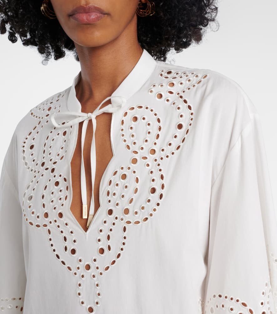 Sarina broderie anglaise minidress