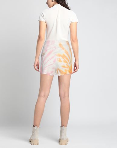 Woman Shorts & Bermuda Shorts White Size 26 Cotton, Elastane