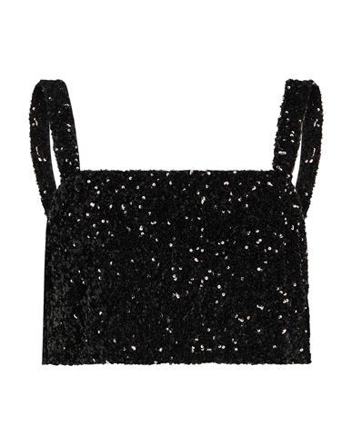 Woman Top Black Size S Polyester, Elastane