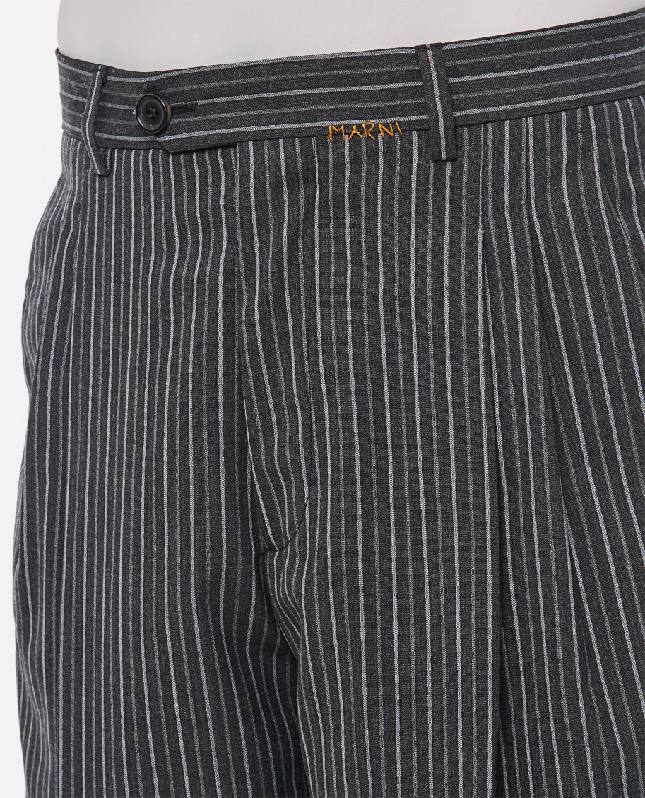 Striped trousers - Black