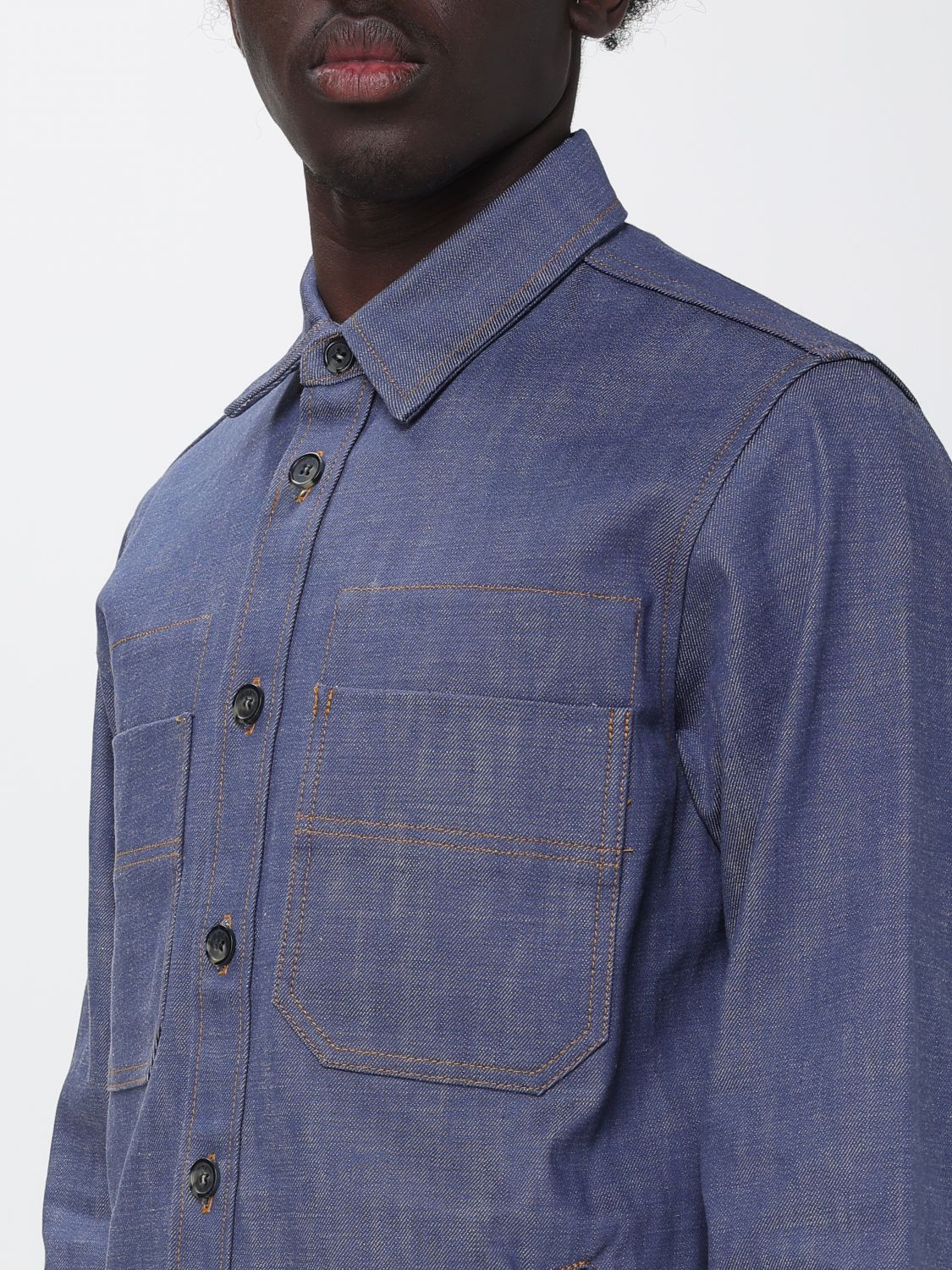 A. P.C. Jacket Men color Blue