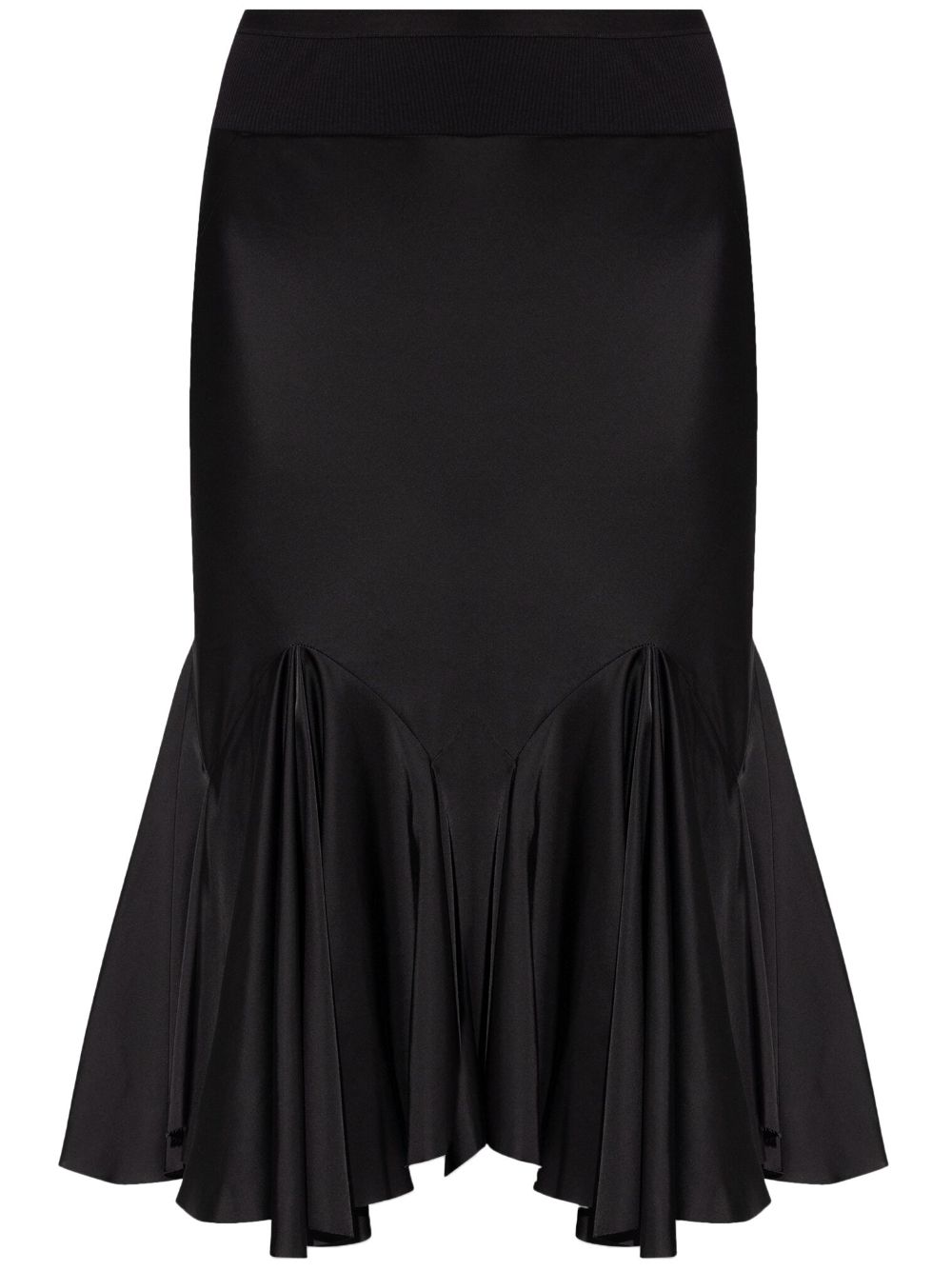 Knee Divine Bias midi skirt - Black